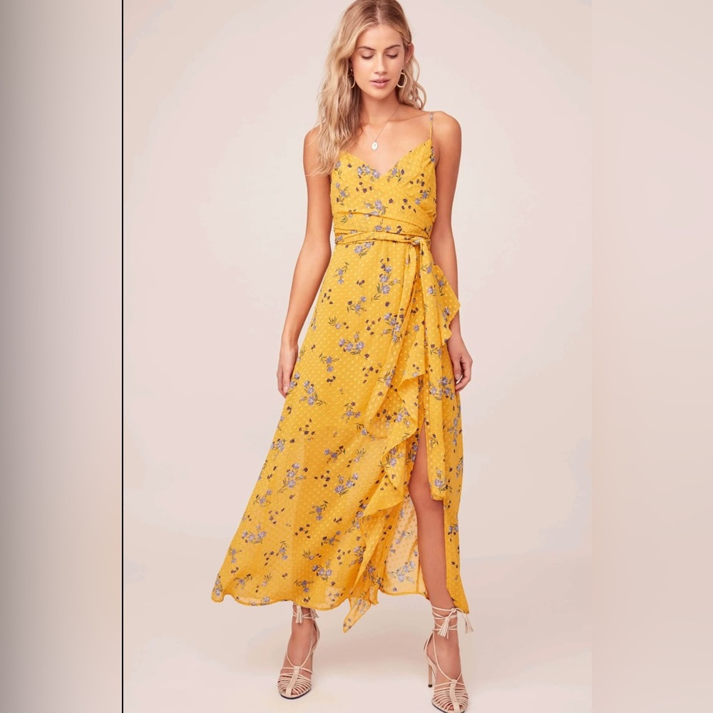 Astr The Label - Bette Floral Maxi Dress in Marigold - M